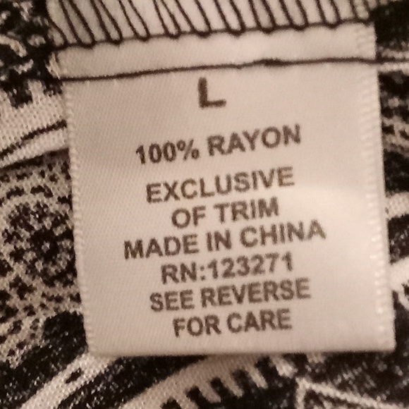 NEW JUSTIFY Cottagecore Boho Hippie Beachy Cruise EB Sz L black-white color HCS - Picture 11 of 12